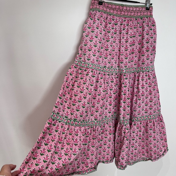 PINK CITY PRINTS Rose Hyacinth Lucia Skirt - Picture 11 of 12